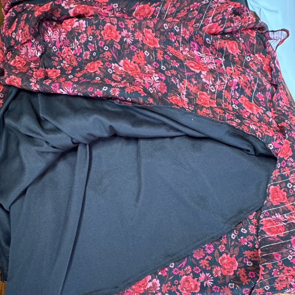 $12 Bundled💥 NEW Haute Nites Maxi Floral Print Sides Maxi Dress Sz 9 Junior - Picture 10 of 13